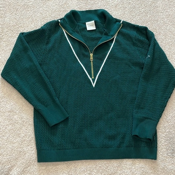 NOT FOR  SALE NWOT Varley Calva Knit Sweater in Forest Size M - Picture 3 of 7